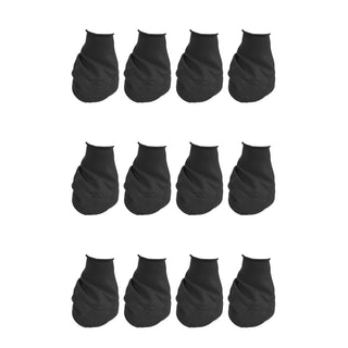 PawZ Rubber Dog Boots, 12 Boots, Black