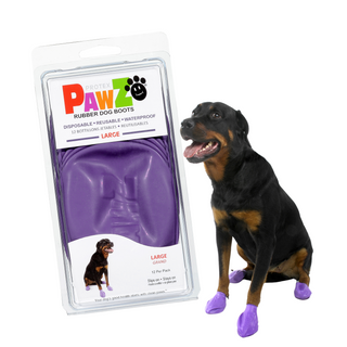 PawZ Rubber Dog Boots, 12 Boots, Classic Colors