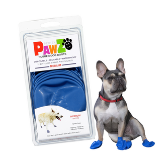 PawZ Rubber Dog Boots, 12 Boots, Classic Colors