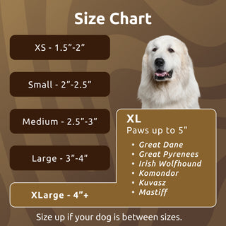 PawZ Rubber Dog Boots, 12 Boots, Teak Brown
