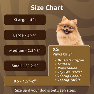 PawZ Rubber Dog Boots, 12 Boots, Teak Brown